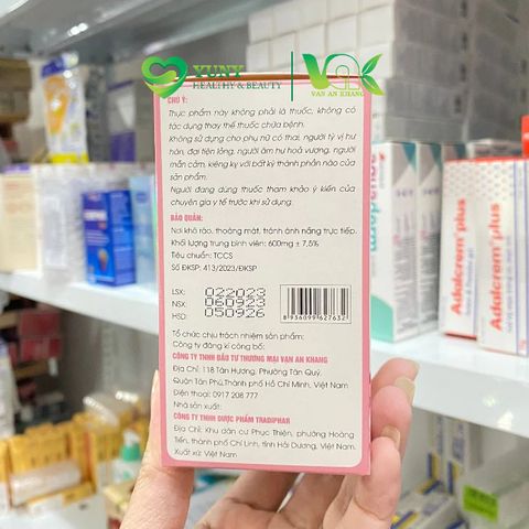 Viên Uống Bổ Huyết Điều Kinh VAK - Hỗ Trợ Cân Bằng Kinh Nguyệt, Giảm Đau Bụng Hành Kinh - 30 Viên Nang Thảo Dược tự nhiên
