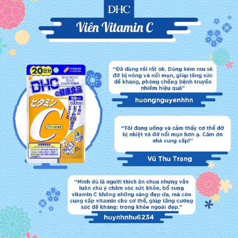 Combo Viên Uống DHC Sáng Da - Mờ Thâm (Sáng Da 30 viên & Vitamin C 30 viên)