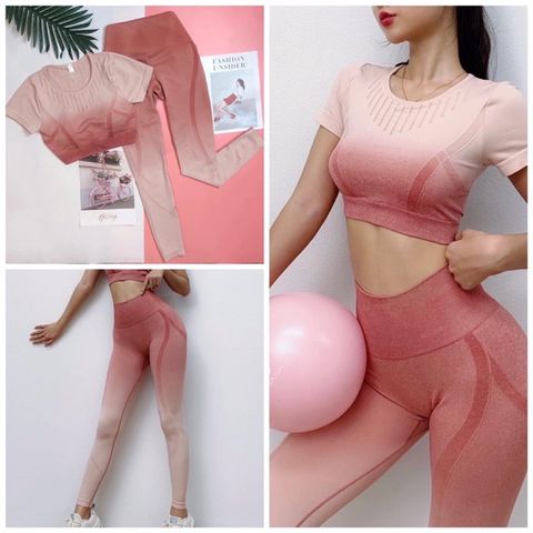 Bộ Đồ Tập Yoga Nữ Co Giãn Bó Sát - Thể Dục Thể Hình Đẳng Cấp, Tặng Kèm Mút Nâng Ngực - Thoải Mái, Thời Trang