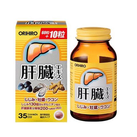 Viên uống bổ gan nghệ vàng Orihiro Nhật Bản 70 viên 262035
