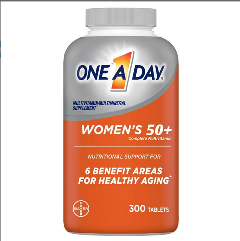 Viên uống bổ sung vitamin One A Day Women’s 50+ Complete Multivitamin - 300 viên cho phụ nữ trên 50 tuổi, tăng cường sức khỏe và năng lượng