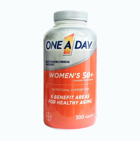 Viên uống bổ sung vitamin One A Day Women’s 50+ Complete Multivitamin - 300 viên cho phụ nữ trên 50 tuổi, tăng cường sức khỏe và năng lượng