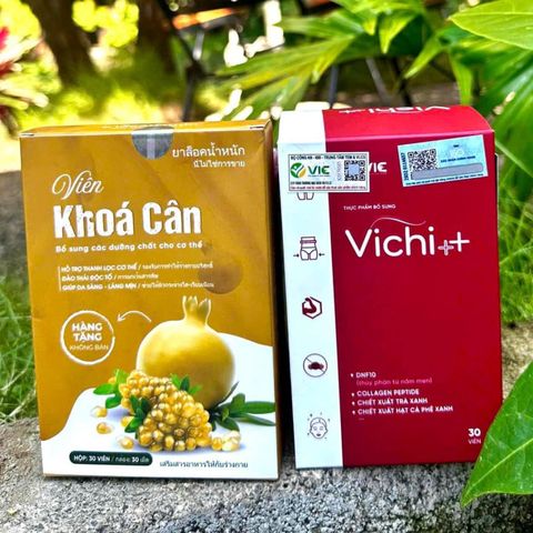 Giảm Cân Vichi++ 30 Viên Kèm Viên Khoá Cân Phiên Bản Nâng Cấp