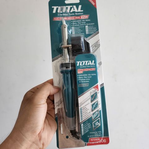Mỏ Hàn Chì Total TET2606 60W - Nhiệt Độ Ổn Định, Hàn Chính Xác, Dụng Cụ Cầm Tay Chất Lượng Cao cho DIY và Sửa Chữa Điện Tử