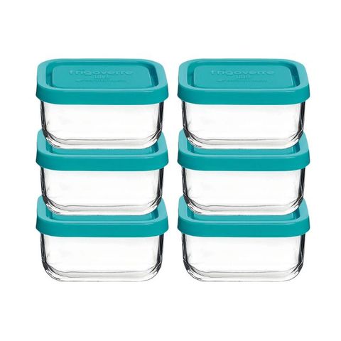 Set 6 Hộp Thủy Tinh Bormioli Frigoverre 150ml - Hộp Đựng Thực Phẩm An Toàn, Bảo Quản Thức Ăn Dặm Cho Bé