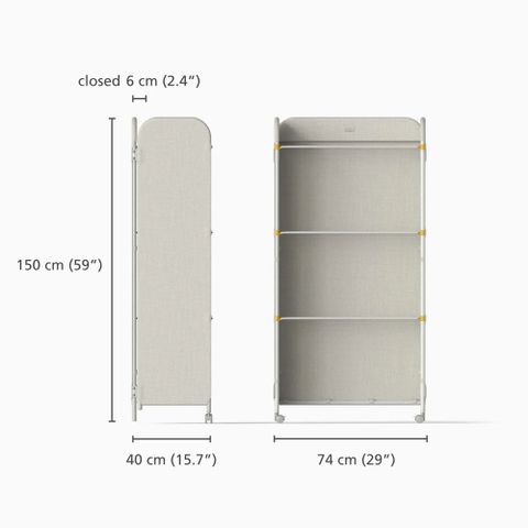 Tủ Đựng Quần Áo Joseph Joseph 50055 Eclipse Screen Airer - Thiết Kế Thông Minh Tiết Kiệm Không Gian, Dễ Dàng Vệ Sinh