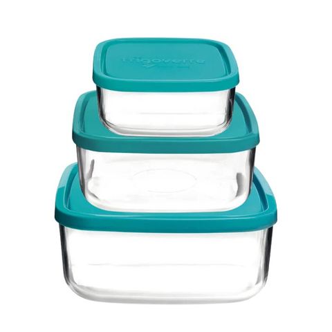 Hộp Thủy Tinh Vuông Bormioli Frigoverre 240ml, 750ml, 1.6 Lít - Giải Pháp Bảo Quản Thực Phẩm Sang Trọng, Không BPA, Dùng Trong Lò Vi Sóng