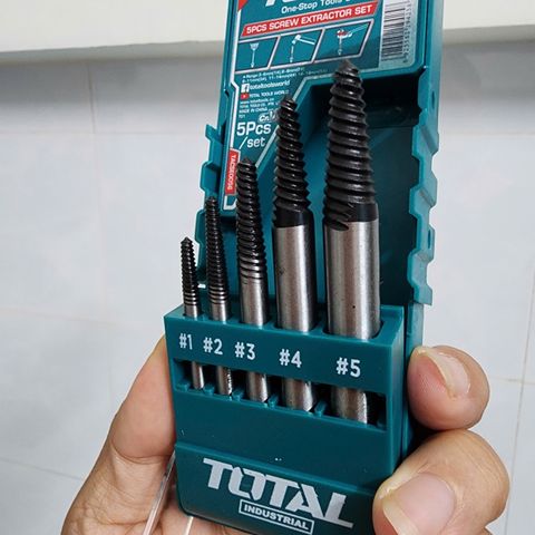 3-18mm Bộ mũi taro lấy ốc gãy 5 chi tiết Total TACSE0056