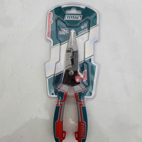 Kìm Mũi Nhọn Đa Năng 6 Trong 1 Total THTMF286 - 8 Inch, Thép Cao Cấp, Tay Cầm Chống Trượt, Tiết Kiệm Sức Lực, Dụng Cụ Cầm Tay Hữu Ích