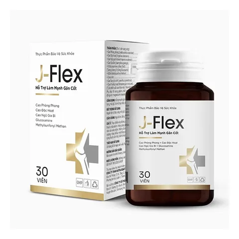 Viên uống J-Flex - Hỗ trợ giảm đau lưng, mỏi gối, tê tay chân, đau nhức xương khớp - Hộp 30 viên - Sản phẩm Medzavy Việt Nam