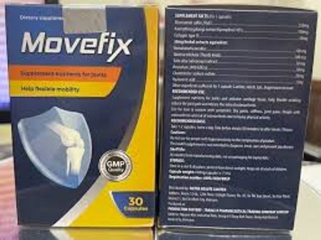 Viên Uống Movefix Tăng Cường Sức Khỏe Xương Khớp - Giảm Đau và Viêm, Hỗ Trợ Tái Tạo Sụn (Hộp 30 Viên)