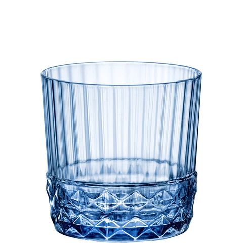 Ly Thủy Tinh Bormioli America '20s Rocks 300ml Màu Xanh Dương - Ly Cocktail Cổ Điển, Đồ Dùng Nhà Bếp Sang Trọng