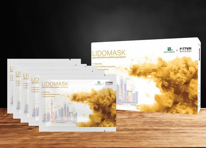 Mặt Nạ Ủ Tê Lido Mask - Hộp 5 Miếng Giảm Đau Hiệu Quả Trong Liệu Trình Thẩm Mỹ, Đem Lại Sự Thoải Mái Cho Da
