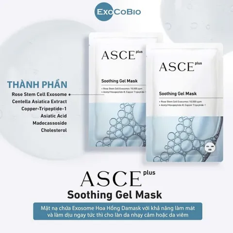 Mặt Nạ Gel ASCE Plus Phục Hồi Da - Mặt Nạ Làm Dịu Da Chuyên Sâu 38ml - ExoCoBio Hàn Quốc