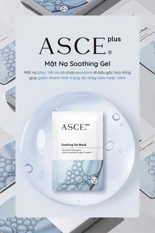 Mặt Nạ Gel ASCE Plus Phục Hồi Da - Mặt Nạ Làm Dịu Da Chuyên Sâu 38ml - ExoCoBio Hàn Quốc