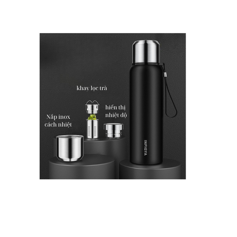 Bình Giữ Nhiệt Thông Minh 800ml - Inox 316/304, Lõi Lọc Trà, Giữ Nhiệt 6-12 Giờ, Thiết Kế Hiện Đại, Thích Hợp Quà Tặng Doanh Nghiệp