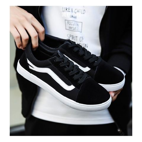 Giày Nam SNEAKER Da Lộn G5 Đen Dây Trắng - Thể Thao Công Trường, Giá Tốt, Chất Lượng Cao, Size Đầy Đủ, Ảnh Thật Tại Shop