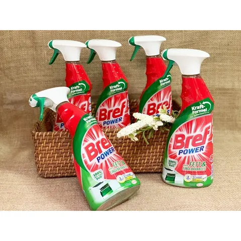 Chai Xịt Tẩy Rửa Đa Năng Bref Power 750ml - Đánh Bay Dầu Mỡ, Vết Bẩn & Rỉ Sét Cho Nhà Bếp, Lò Nướng Đức