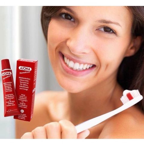 Kem Đánh Răng Ajona Stomaticum 25ml - Chống Mảng Bám, Nướu Nhạy Cảm, Hơi Thở Thơm Tho, Răng Trắng Sáng, Chăm Sóc Răng Miệng Từ Thiên Nhiên