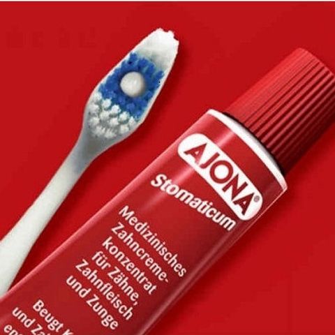 Kem Đánh Răng Ajona Stomaticum 25ml - Chống Mảng Bám, Nướu Nhạy Cảm, Hơi Thở Thơm Tho, Răng Trắng Sáng, Chăm Sóc Răng Miệng Từ Thiên Nhiên