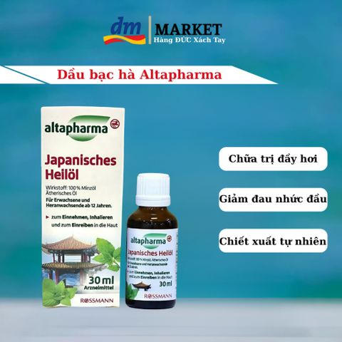 Tinh Dầu Nhật Bản Japanisches Heilöl 30ml - Dầu Thảo Dược Giải Độc, Thông Mũi, Hỗ Trợ Tiêu Hóa - Sản Phẩm Chính Hãng Đức
