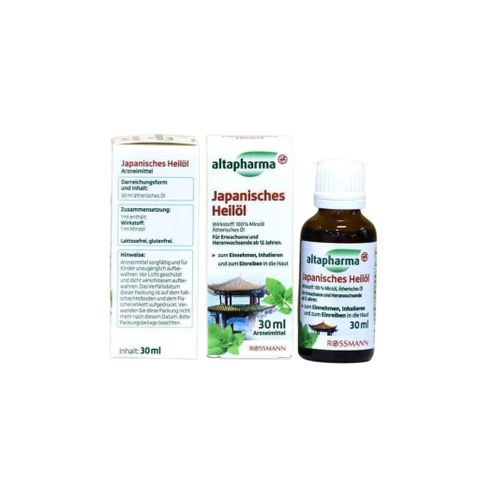 Tinh Dầu Nhật Bản Japanisches Heilöl 30ml - Dầu Thảo Dược Giải Độc, Thông Mũi, Hỗ Trợ Tiêu Hóa - Sản Phẩm Chính Hãng Đức
