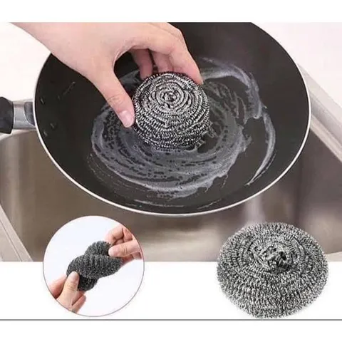 Miếng Thép Rối Cọ Nồi Xoong Siêu Sạch - Hàng Đức Nội Địa, Thép Không Gỉ, Bộ 3 Miếng Dùng Bền, Cọ Nồi Sáng Sạch