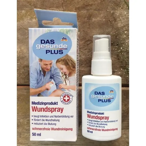 Xịt Cầm Máu và Khử Trùng Vết Thương Wundspray 50ml - An Toàn Cho Bé Yêu và Gia Đình, Bảo Vệ Vết Thương Hiệu Quả