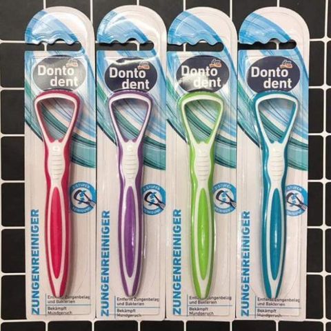 Dụng Cụ Cạo Lưỡi Dontodent - Vệ Sinh Răng Miệng Hàng Ngày, Ngăn Ngừa Bệnh Hôi Miệng, Chất Liệu Nhựa Cao Cấp, Xuất Xứ Đức