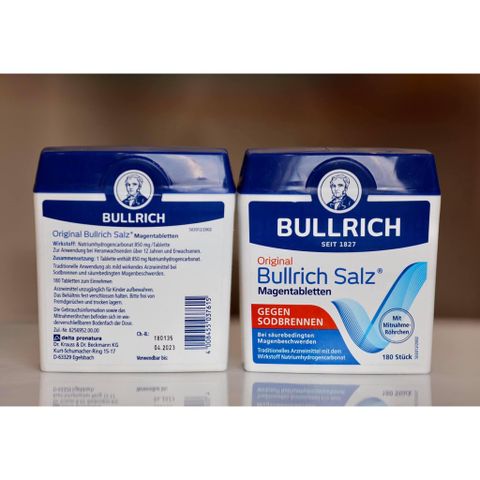 Viên Uống Trào Ngược Dạ Dày Bullrich Salz - Giảm Ợ Hơi, Ợ Chua, Hộp 180 Viên, Xuất Xứ Đức