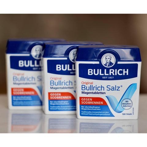 Viên Uống Trào Ngược Dạ Dày Bullrich Salz - Giảm Ợ Hơi, Ợ Chua, Hộp 180 Viên, Xuất Xứ Đức