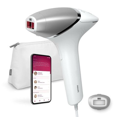 Máy triệt lông Philips Lumea IPL 8000 BRI940/00 - Công nghệ ánh sáng thông minh, hiệu quả cho tất cả tông màu da, an toàn tại nhà.