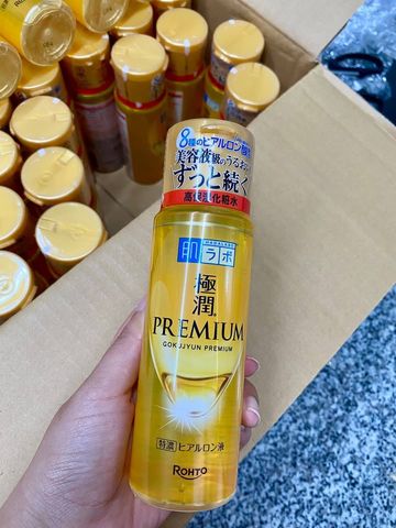 Nước hoa hồng Hada Labo Gokujyun Premium vàng 170ml Nhật Bản