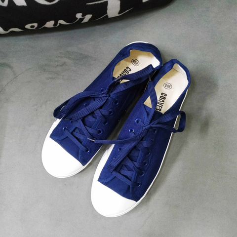 Giày Thể Thao Nam G6 Xanh Full - Đế Cao Su êm, Chất Liệu Vải Canvas Bền, Phong Cách Năng Động Cho Học Tập và Đi Chơi