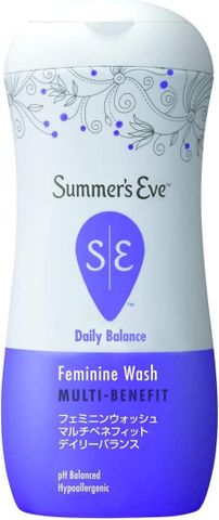 Dung dịch vệ sinh Summer’s Eve Cleansing Wash - Dịu nhẹ, cân bằng pH cho da nhạy cảm, tươi mát mỗi ngày - Hàng Mỹ chính hãng 237ml