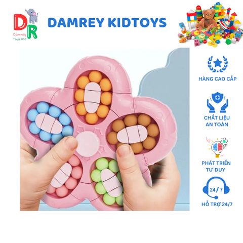 Đồ Chơi Thông Minh Rubik Hạt Đậu 5 Cánh Xoay 360 Độ - Giáo Dục và Giải Trí Cho Trẻ Em Từ 4 Tuổi