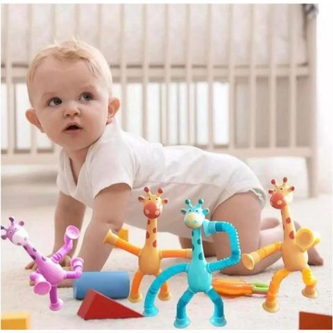 Combo 2 Đồ Chơi Kéo Dãn Vui Nhộn Có Đèn Phát Sáng - Đồ Chơi Giáo Dục Cho Trẻ Em Giao Màu Ngẫu Nhiên