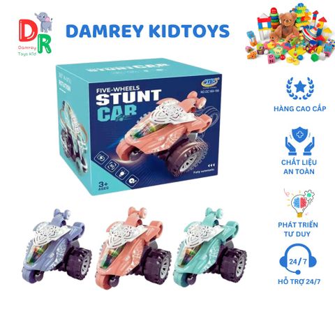 Xe Đồ Chơi Xoay 360 Độ Có Nhạc Vui Nhộn Cho Bé - Xe Chạy Đa Hướng Phát Triển Kỹ Năng, Quà Tặng Trẻ Em Thú Vị