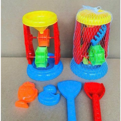 Bộ Đồ Chơi Xúc Cát Biển Cho Bé - Xe Xúc, Xô, Cào, Xẻng & Khuôn Cát Tươi Sáng - Đồ Chơi Ngoài Trời Kích Thích Sáng Tạo cho Trẻ 2 Tuổi