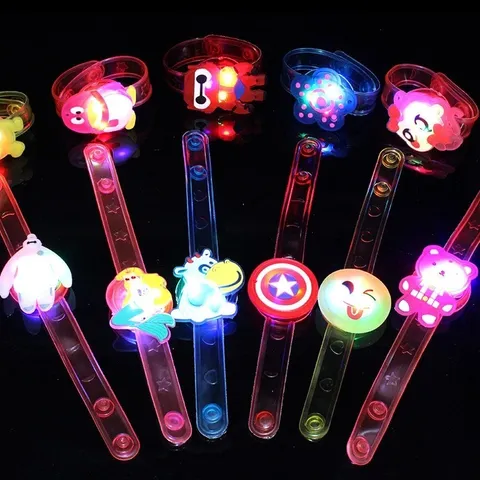 Vòng Đeo Tay Phát Sáng LED Dễ Thương Cho Bé - Đồ Chơi Nhấp Nháy Màu Sắc Cho Tiệc Sinh Nhật và Vui Chơi Ban Đêm