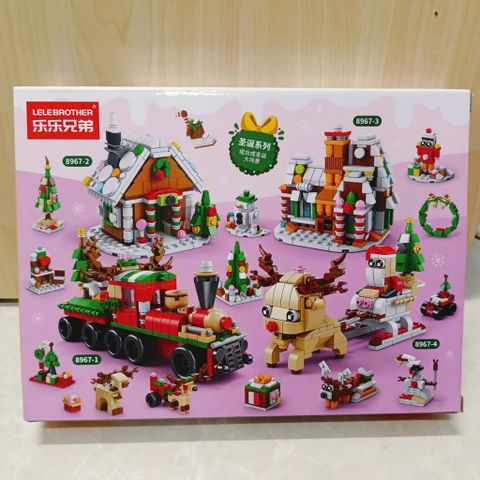 Đồ Chơi Lắp Ráp Noel Cho Bé – Mô Hình Tuần Lộc, Người Tuyết, Nhà Bánh Gừng Giáng Sinh Sáng Tạo và Đáng Yêu