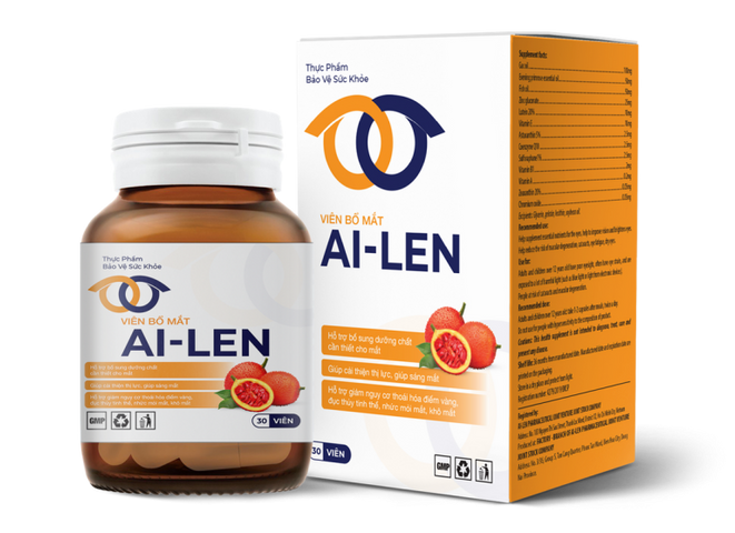 Viên Uống Bổ Mắt Ailen - Hỗ Trợ Tăng Cường Thị Lực, Giúp Mắt Sáng Khỏe, Hộp 30 Viên, Tăng Cường Chống Oxy Hóa