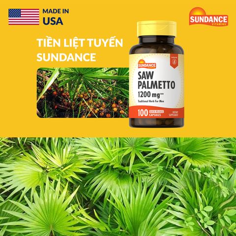 Viên uống tiền liệt tuyến Saw Palmetto 1200mg USA 100 viên