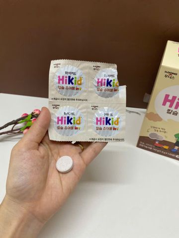 Sữa Hikid Kẹo Socola Bổ Sung Canxi & Vitamin D - Hộp 120 Viên Giúp Phát Triển Chiều Cao Cho Trẻ Em 3-12 Tuổi