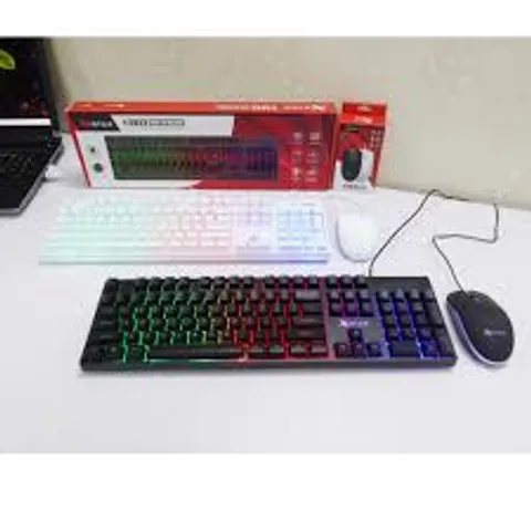 Bàn Phím Chuột X-Star K2023 - Thiết Kế Hiện Đại, Êm Ái, Bền Bỉ Cho Văn Phòng & Gaming, Full Size, LED 7 Màu