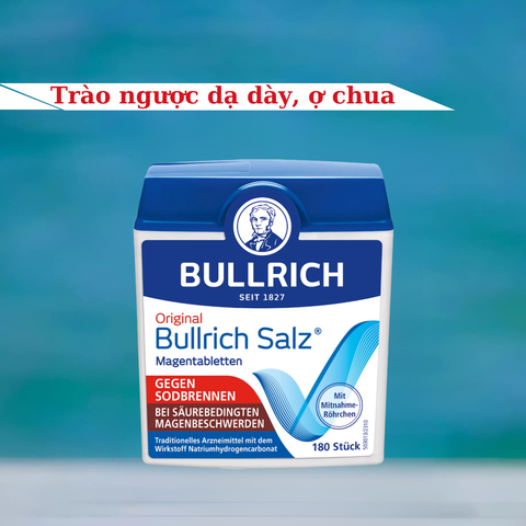 Viên Uống Trào Ngược Dạ Dày Bullrich Salz - Giảm Ợ Hơi, Ợ Chua, Hộp 180 Viên, Xuất Xứ Đức