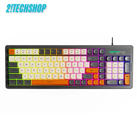 Combo Chuột Bàn Phím Giả Cơ Asestek KM2000 Pro LED RGB - Thiết Bị Gaming Cao Cấp, Chuột Gaming Đổi Màu, Phím Chống Tràn, Đen Sang Trọng