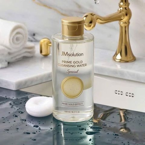 Tẩy Trang JM Solution Prime Gold 850ml - Sạch Sâu, Cấp Ẩm, Dành Cho Mọi Loại Da, Tiện Lợi và Dịu Nhẹ