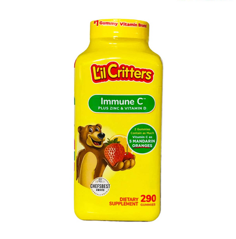 Kẹo Dẻo Bổ Sung Và tăng sức đề kháng L’Il Critters Immune C 290 Viên 