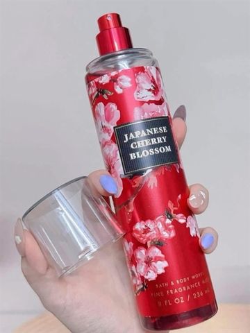 Xịt Thơm Bath & Body Works Splash Hoa Anh Đào Nhật Bản 236ml - Hương Dịu Mát, Tươi Mới Cho Mùa Hè